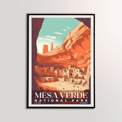 Mesa Verde National Park Poster, Travel Art, Office Poster, Home Decor | S3 - image2